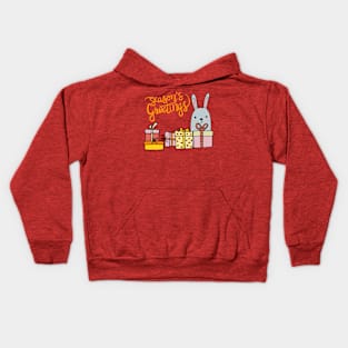 Christmas Rabbit! Season’s Greetings1 Kids Hoodie